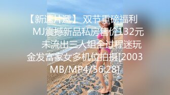 【新速片遞】 双节重磅福利❤️MJ震撼新品私房售价132元❤️未流出三人组全过程迷玩金发富家女多机位拍摄[2003MB/MP4/56:28]