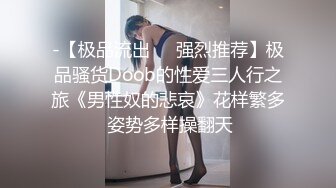 -【极品流出❤️强烈推荐】极品骚货Doob的性爱三人行之旅《男性奴的悲哀》花样繁多 姿势多样操翻天