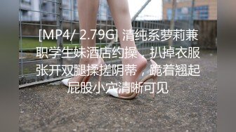 [MP4/ 2.79G] 清纯系萝莉兼职学生妹酒店约操，扒掉衣服张开双腿揉搓阴蒂，跪着翘起屁股小穴清晰可见