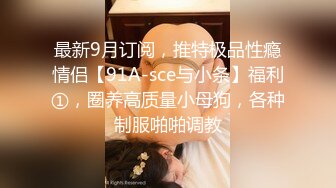 最新9月订阅，推特极品性瘾情侣【91A-sce与小条】福利①，圈养高质量小母狗，各种制服啪啪调教