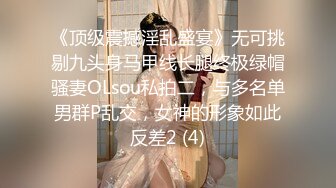 《顶级震撼淫乱盛宴》无可挑剔九头身马甲线长腿终极绿帽骚妻OLsou私拍二，与多名单男群P乱交，女神的形象如此反差2 (4)