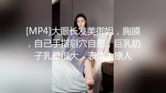 [MP4]大眼长发美御姐，胸膜，自己手指掰穴自慰，巨乳奶子乳晕很大，表情太撩人