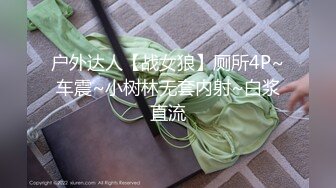 户外达人【战女狼】厕所4P~车震~小树林无套内射~白浆直流