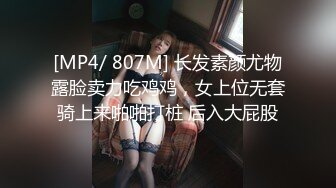 [MP4/ 807M] 长发素颜尤物露脸卖力吃鸡鸡，女上位无套骑上来啪啪打桩 后入大屁股