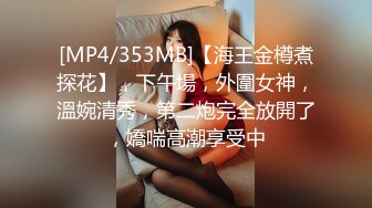 [MP4/353MB]【海王金樽煮探花】，下午場，外圍女神，溫婉清秀，第二炮完全放開了，嬌喘高潮享受中