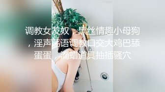 调教女友奴，黑丝情趣小母狗，淫声荡语调教口交大鸡巴舔蛋蛋，滴蜡道具抽插骚穴